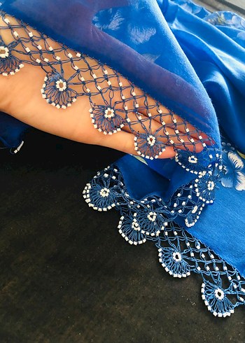 yazma iğne oyası tığ oyasi - Görsel 8