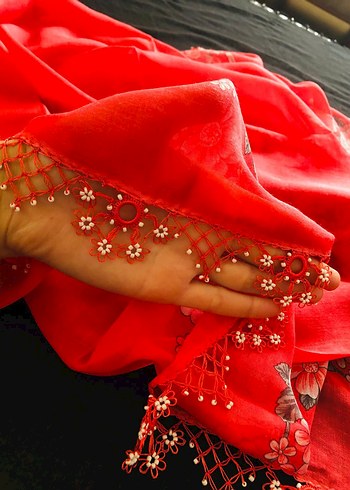 yazma iğne oyası tığ oyasi - Görsel 4