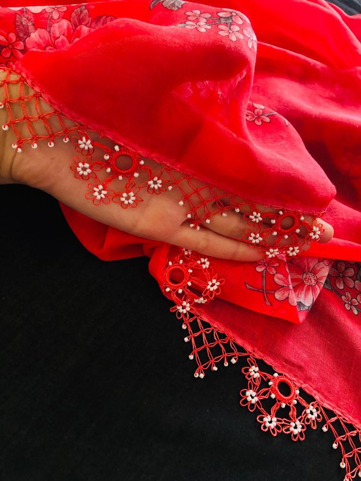 yazma iğne oyası tığ oyasi - Görsel 3