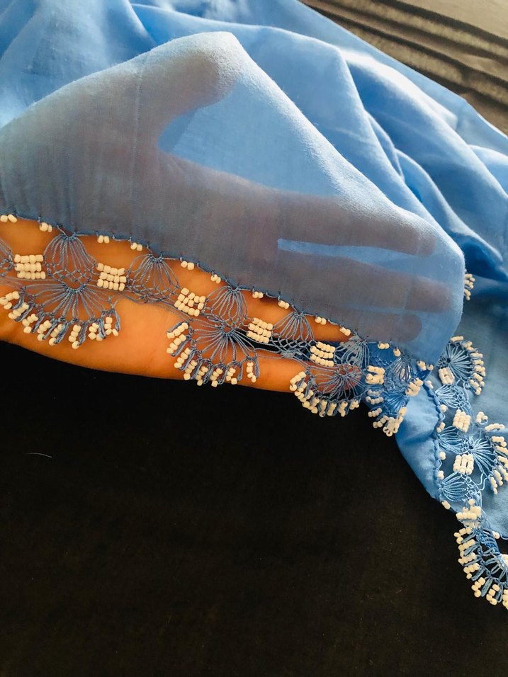 yazma iğne oyası tığ oyasi - Görsel 2