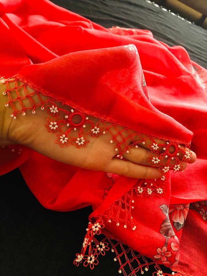 yazma iğne oyası tığ oyasi - Görsel 4