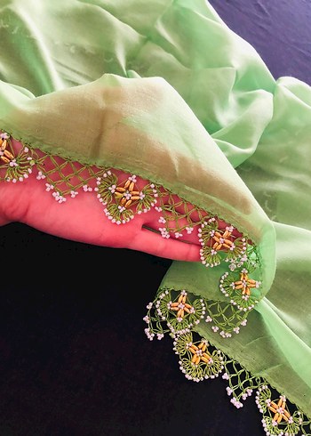 yazma iğne ve tığ oyası karışık - Görsel 5