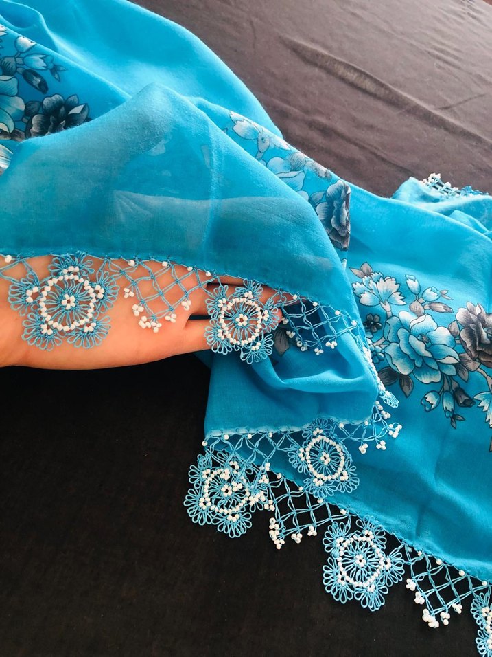 yazma iğne ve tığ oyası karışık - Görsel 3