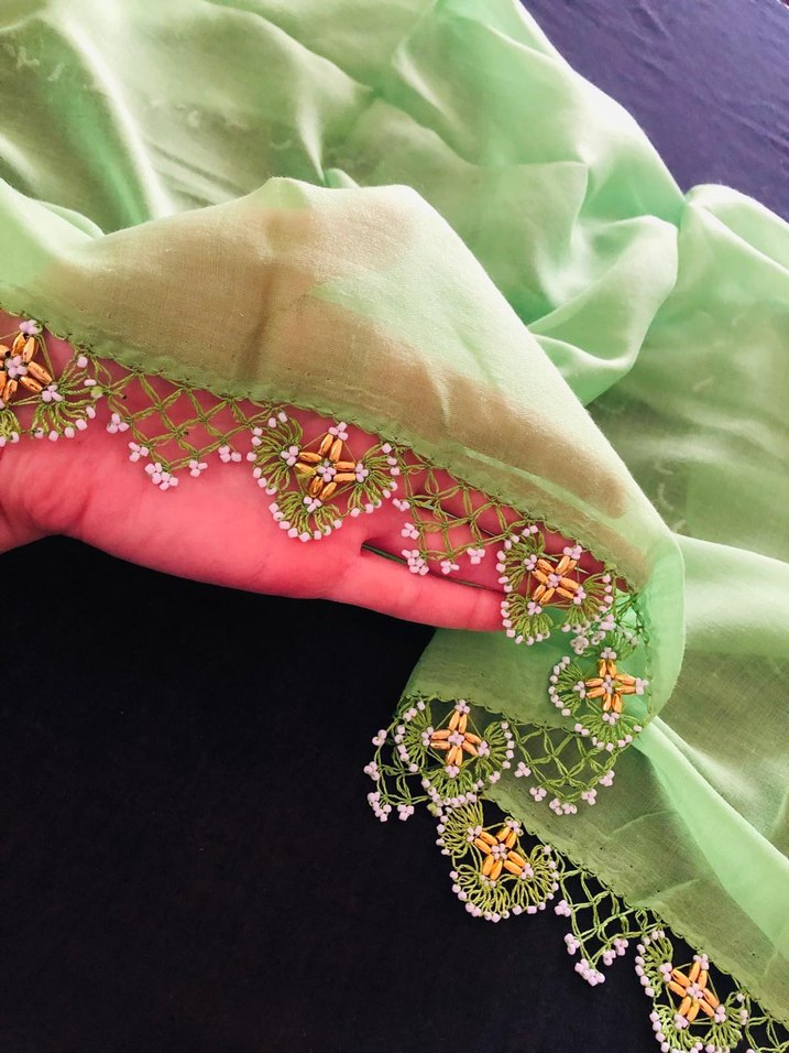 yazma iğne ve tığ oyası karışık - Görsel 5