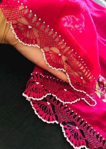 yazma iğne oyası tığ oyası - Görsel 11