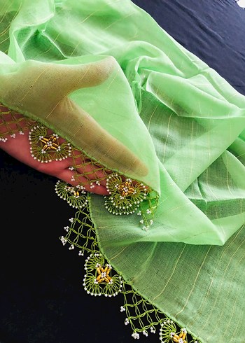 yazma iğne oyası tığ oyası - Görsel 6