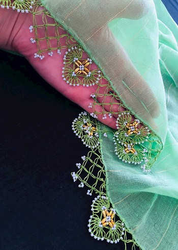 yazma iğne oyası tığ oyası - Görsel 5