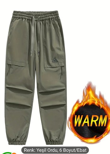 Haki renk Erkek Jogger Pantolon - Görsel 5