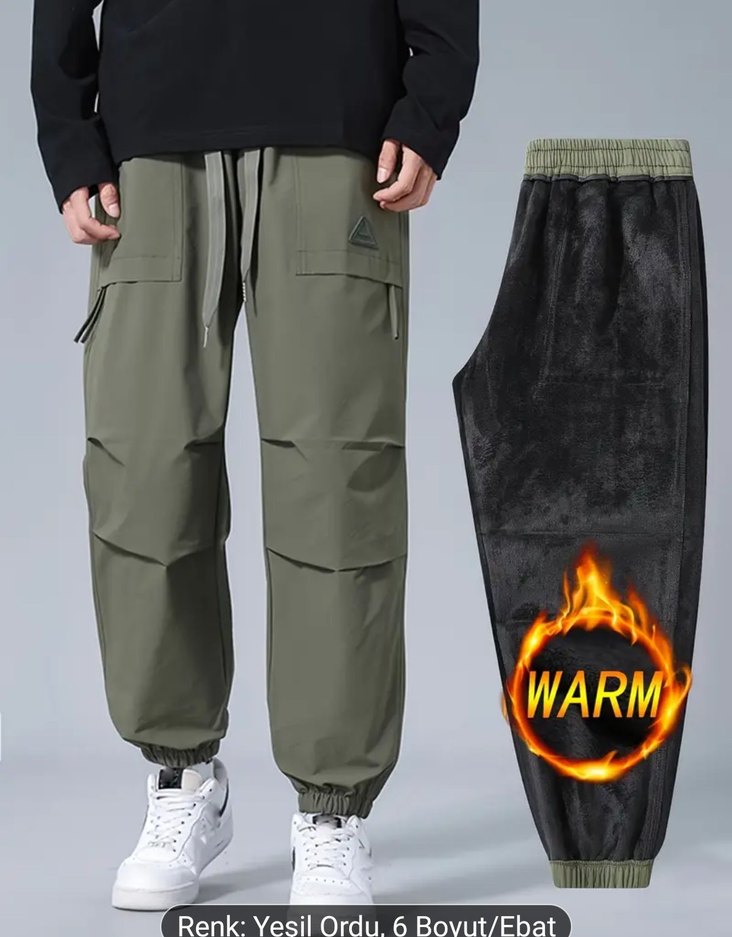 Haki renk Erkek Jogger Pantolon - Görsel 2