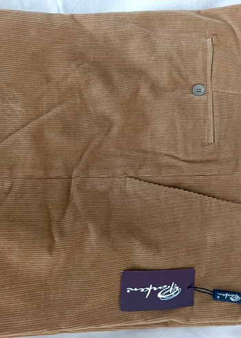 Kadife Erkek Düğmeli Pantolon - Görsel 2