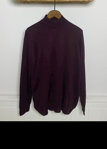 KİP Bordo balıkçı yaka L beden erkek kazak - Görsel 4