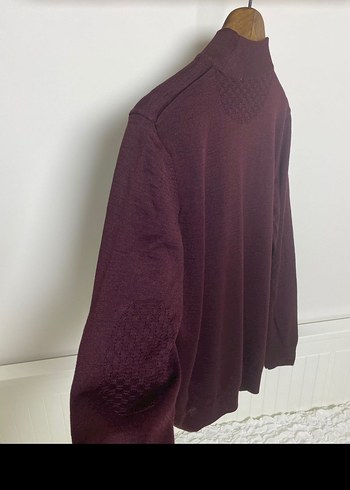 KİP Bordo balıkçı yaka L beden erkek kazak - Görsel 2