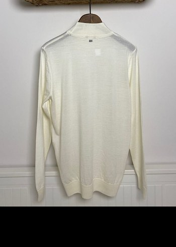 Beyaz balıkçı yaka L beden Kazak - Görsel 2