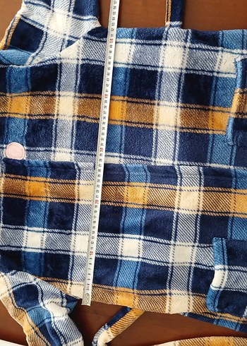 Kapüşonlu Kadın Ekose Sabahlık - Görsel 4