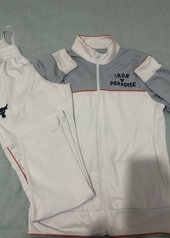 Erkek Gri-Beyaz Under Armour Eşofman Takımı - Görsel 2