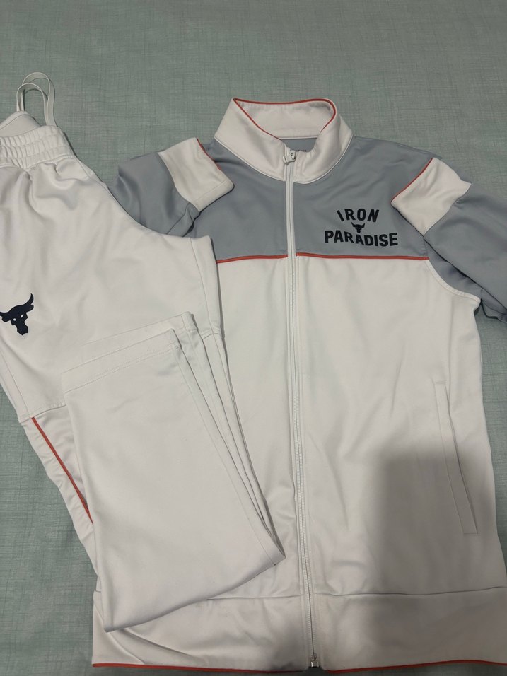 Erkek Gri-Beyaz Under Armour Eşofman Takımı - Görsel 2