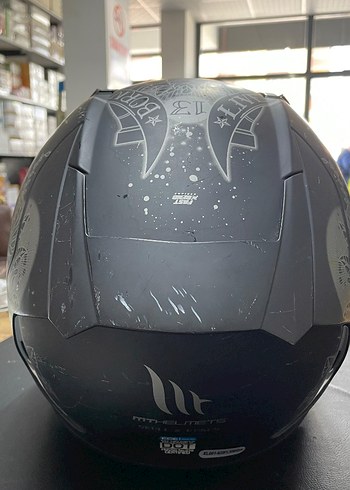 Siyah Desenli Kask - Görsel 4