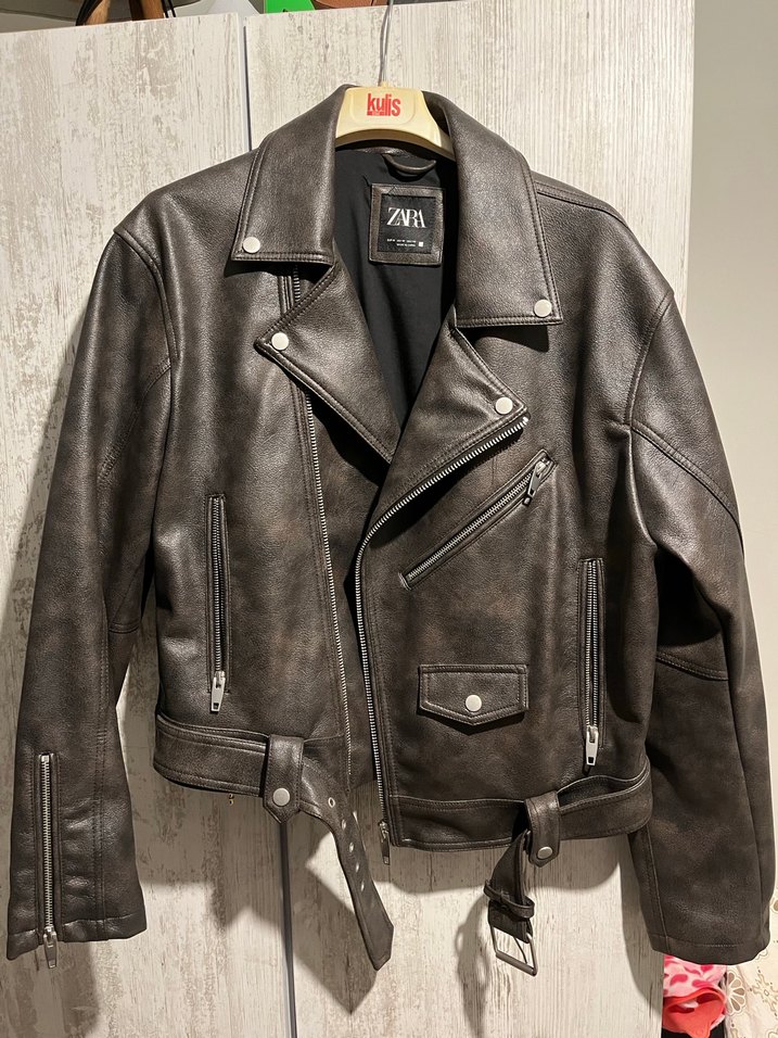 Erkek deri ceket (ZARA) - Görsel 2