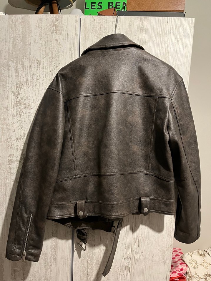 Erkek deri ceket (ZARA) - Görsel 3