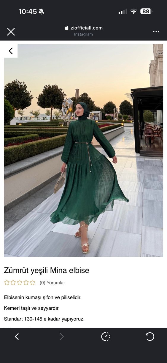 Zümrüt Yeşili Piliseli Uzun Elbise ve şal - Görsel 2