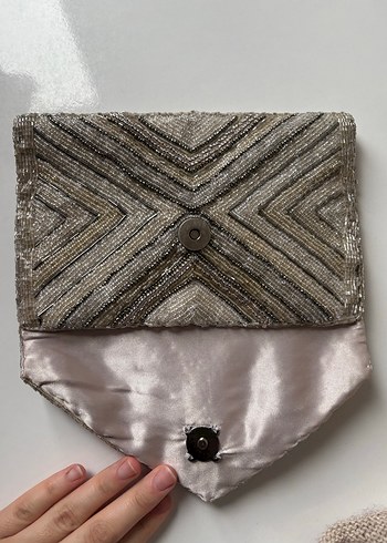 Boncuk İşlemeli Bohem Kadın Portföy Çanta - Görsel 3