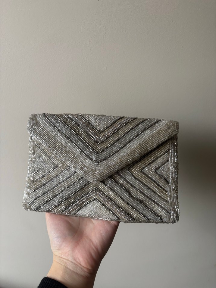 Boncuk İşlemeli Bohem Kadın Portföy Çanta - Görsel 5