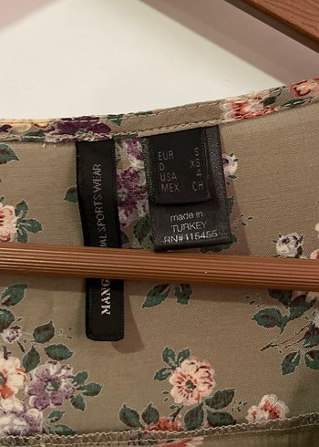 Mango Çiçek Desenli Bohem Midi Elbise