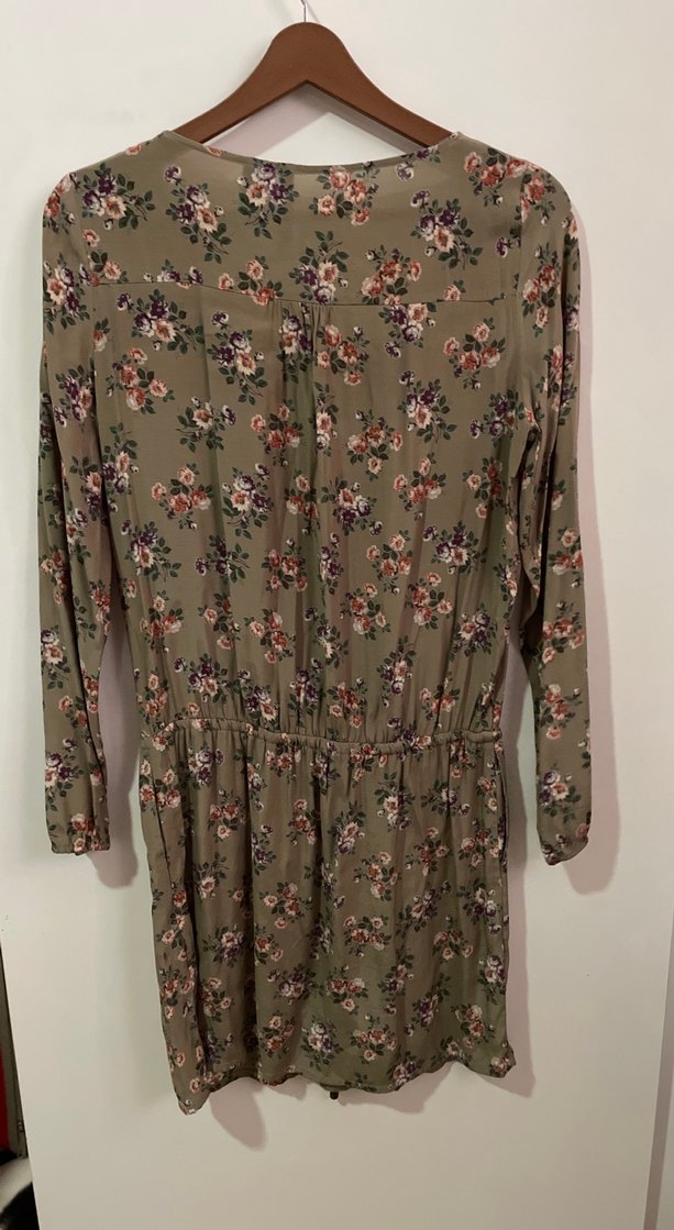 Çiçek Desenli Bohem Midi Elbise - Görsel 3