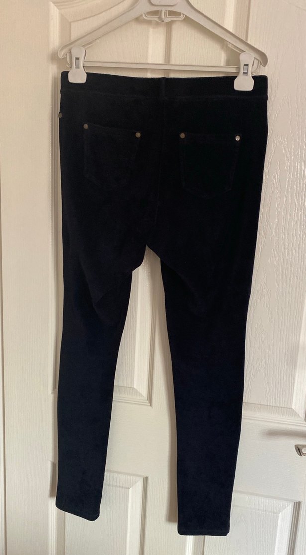 Siyah Düğmeli Skinny Kadın Kot Pantolon - Görsel 2