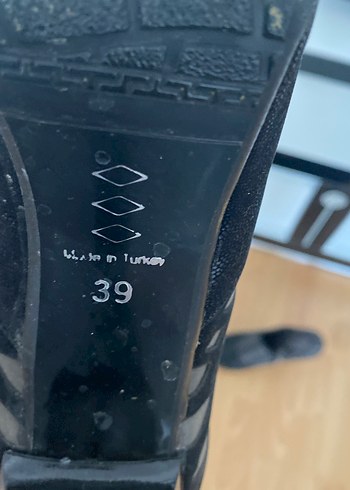 Siyah Zebra Desenli Tokalı Stiletto Kadın Bot - Görsel 5