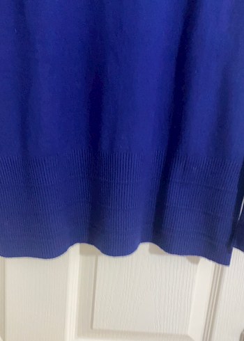 Mavi Düğmeli Kadın Triko Kazak - Görsel 2