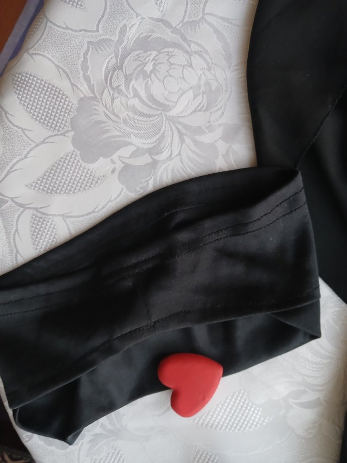 Siyah Uzun boyun askısı ve namaz bandı takımı - Görsel 3