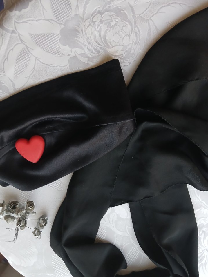 Siyah Uzun boyun askısı ve namaz bandı takımı - Görsel 4