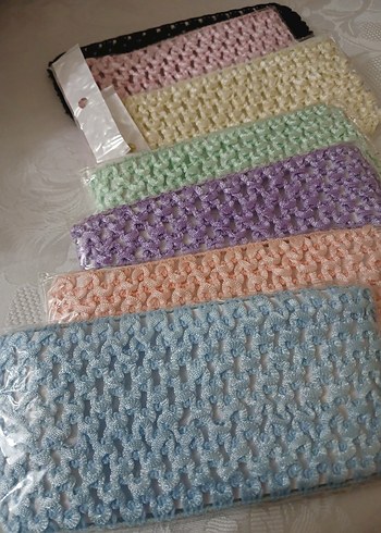 Nakışlı Renkli Örgü Kız , kadın Aksesuarları sac bandı - Görsel 5