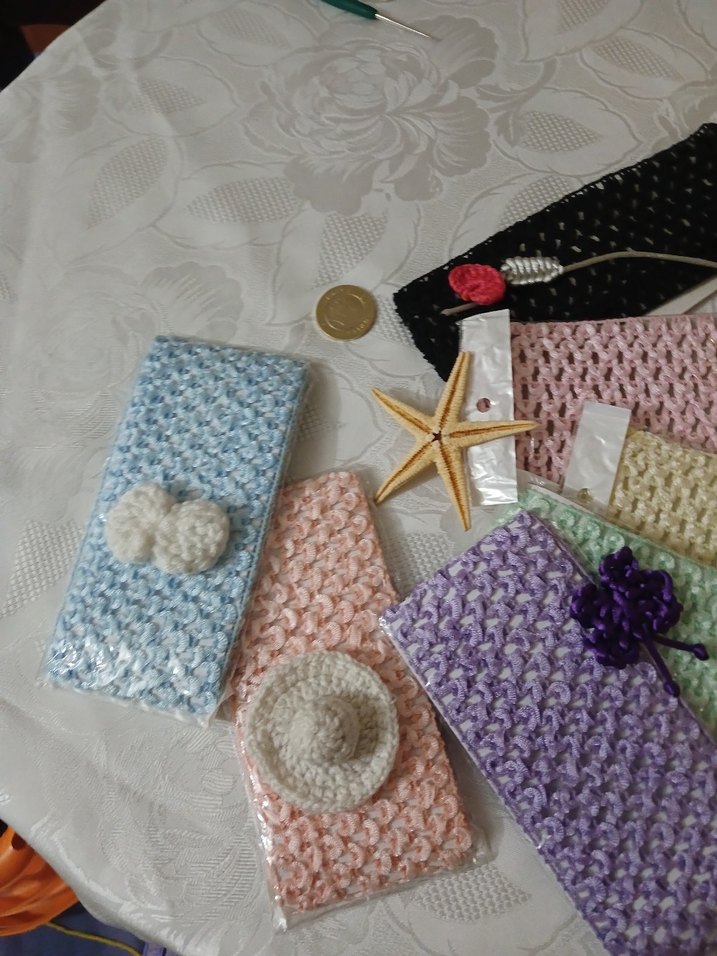 Nakışlı Renkli Örgü Kız , kadın Aksesuarları sac bandı - Görsel 2