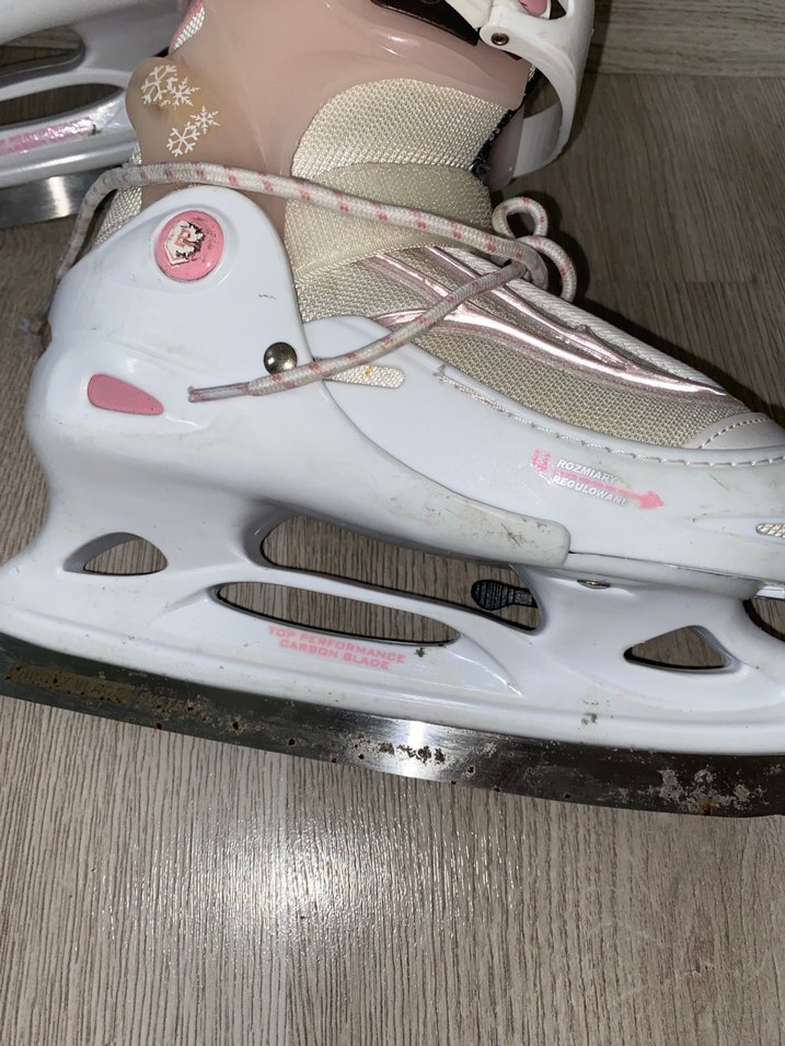 Kız çocuk Beyaz Bağcıklı Buz Pateni - Görsel 3