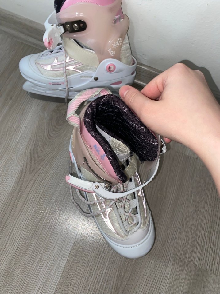 Kız çocuk Beyaz Bağcıklı Buz Pateni - Görsel 4