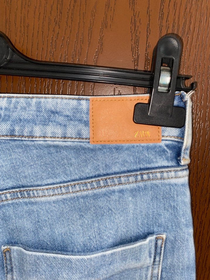 Mavi Bağlamalı Midi Boy Kadın Kot Pantolon - Görsel 5