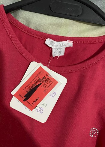 Kız Çocuk Koyu Kırmızı Baskılı Tişört - Görsel 2