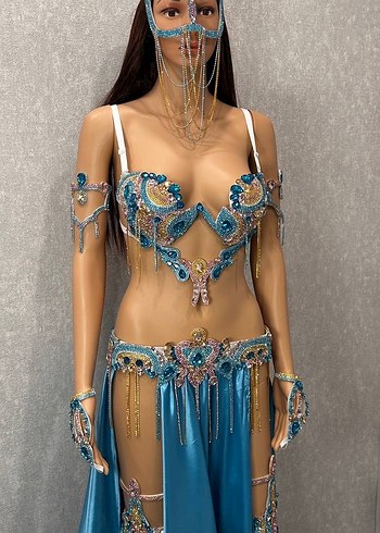 Sıfır oryantal dans kostümü - Görsel 3