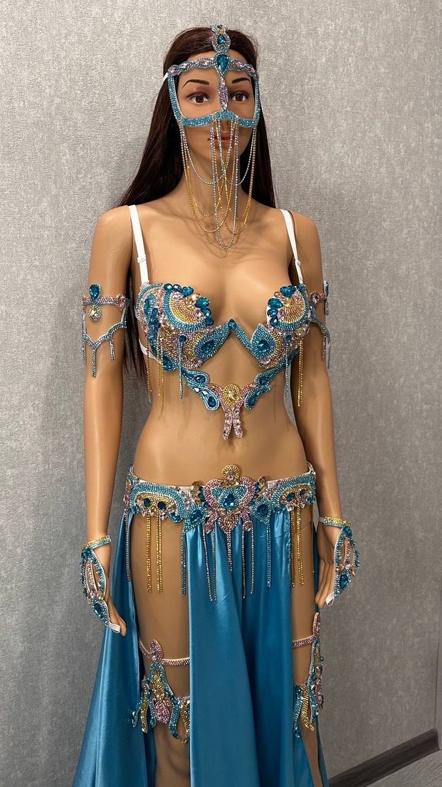 Sıfır oryantal dans kostümü - Görsel 3