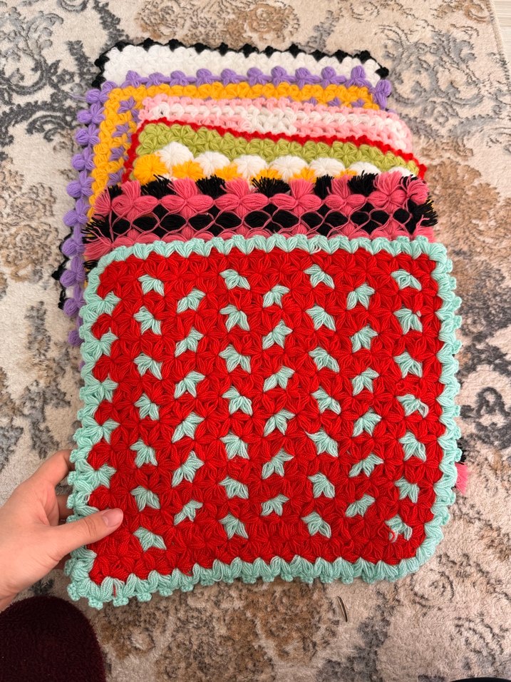 Renkli El Örgüsü Banyo Süngeri - Görsel 2