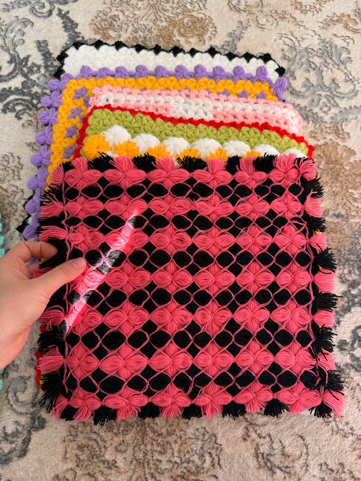 Renkli El Örgüsü Banyo Süngeri - Görsel 3