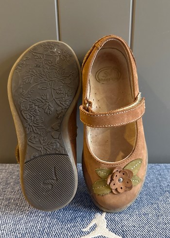 Kız Çocuk Kahverengi Süet Babet - Görsel 3