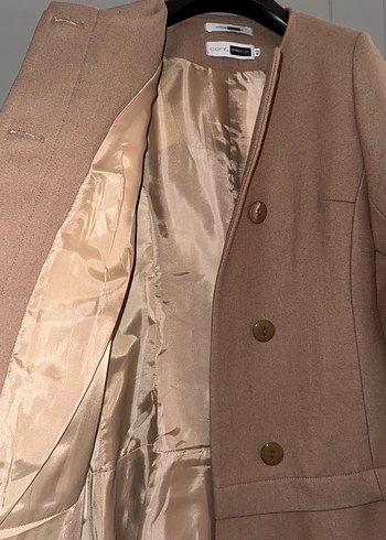 Camel Renk Kısa Kaban - Görsel 3