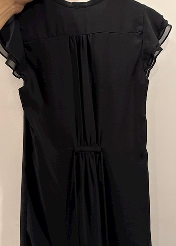 Piliseli Siyah V Yakalı Hamile Bluzu - Görsel 2