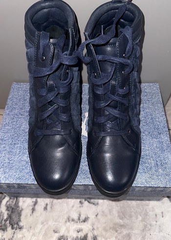 Lacivert Topuklu kadın sneakers - Görsel 2