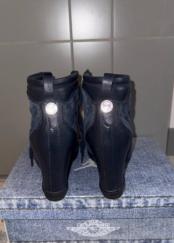 Lacivert Topuklu kadın sneakers - Görsel 3