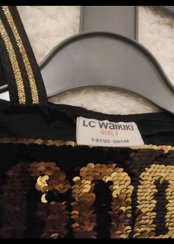 Kız Çocuk Payetli Straplez Rock Tişört - Görsel 4