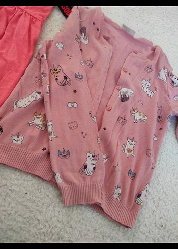 ince kız Hırka ve yazlık elbise - Görsel 3